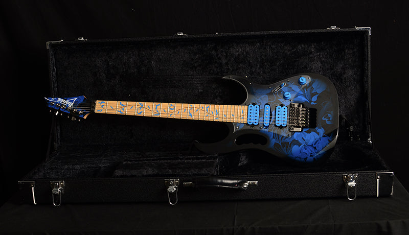 Used Ibanez Jem77P Steve Vai Signature Jem Blue Floral-Brian's Guitars