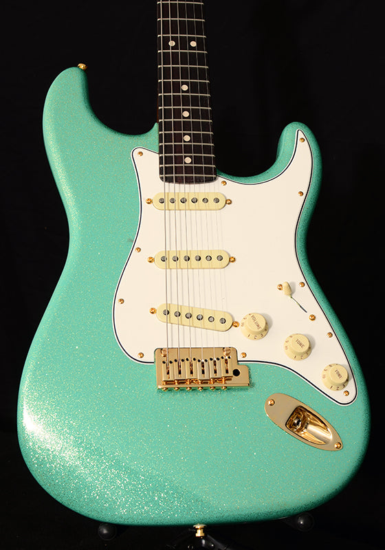 Fender Custom Shop Super Custom Deluxe Strat 2018 NAMM Limited Edition Sea Foam Green Sparkle-Electric Guitars-Brian's Guitars