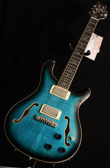 Used Paul Reed Smith SE Hollowbody II Piezo Peacock Blue-Electric Guitars-Brian's Guitars