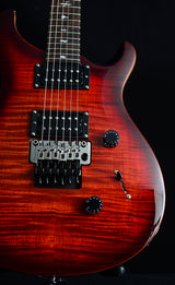 Paul Reed Smith SE Custom 24 Fire Red Burst with Floyd Rose Bridge-Brian's Guitars