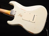 Used Fender Custom Shop 1960 Relic Stratocaster Aged Olympic White-Brian's Guitars