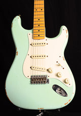 Used Fender Custom Shop 1957 Relic Stratocaster Faded Surf Green-Brian's Guitars