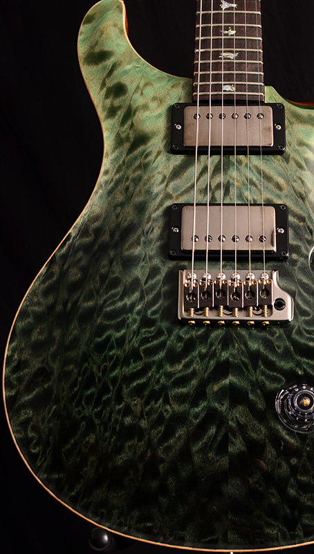 Paul Reed Smith Wood Library Custom 24 Fatback Brian's Limited Trampas Green Fade-Electric Guitars-Brian's Guitars