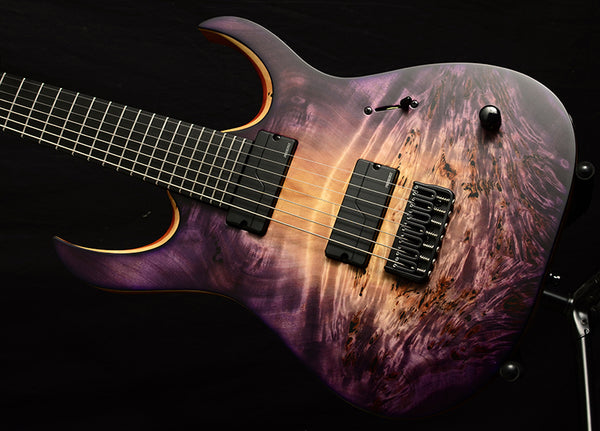 Mayones Duvell Elite 7 Natural To Purple Burst-Brian's Guitars