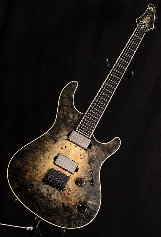 Mayones Regius 6 Buckeye Burl Natural To Black Burst-Brian's Guitars