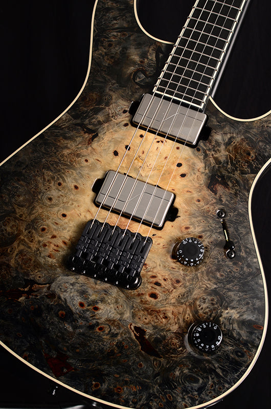 Mayones Regius 6 Buckeye Burl Natural To Black Burst-Brian's Guitars