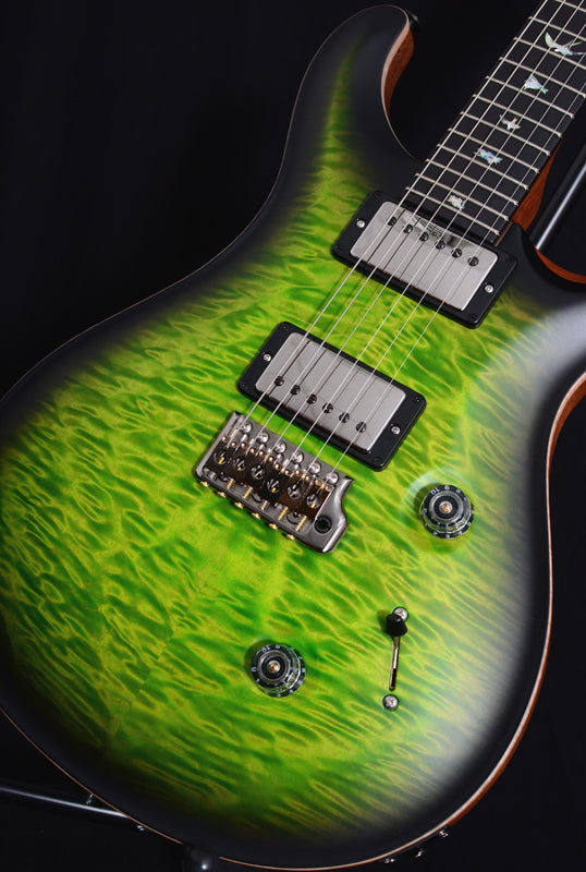 Used Paul Reed Smith Wood Library Custom 24 Satin Eriza Verde Smokeburst-Brian's Guitars