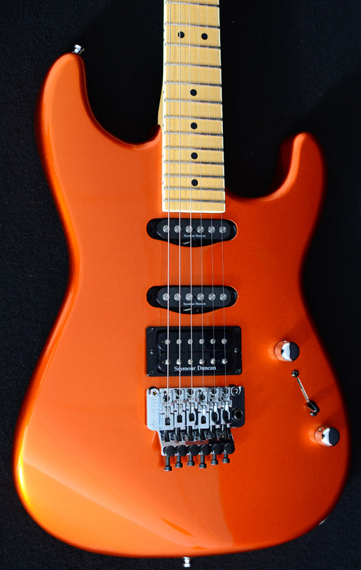 Used Jackson San Dimas Custom HSS Floyd Candy Tangerine-Brian's Guitars