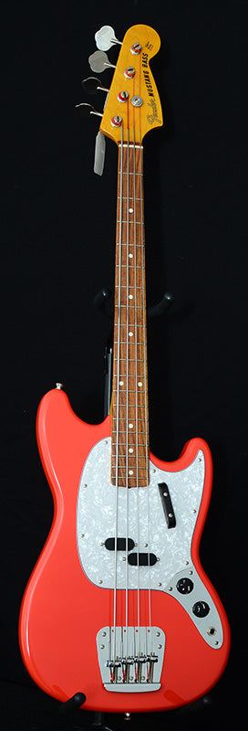 Used Fender Mustang Bass Fiesta Red CIJ-Brian's Guitars