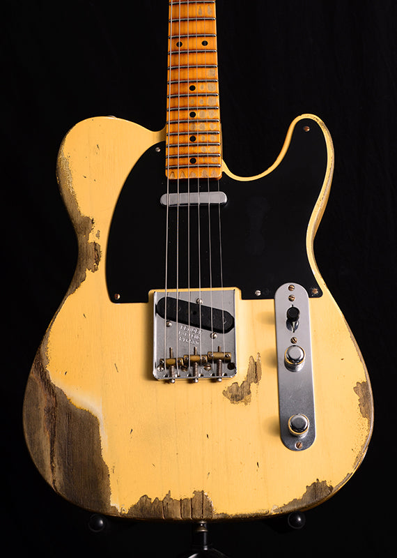 Used Fender Custom Shop 1952 Heavy Relic Telecaster Nocaster Blonde-Brian's Guitars