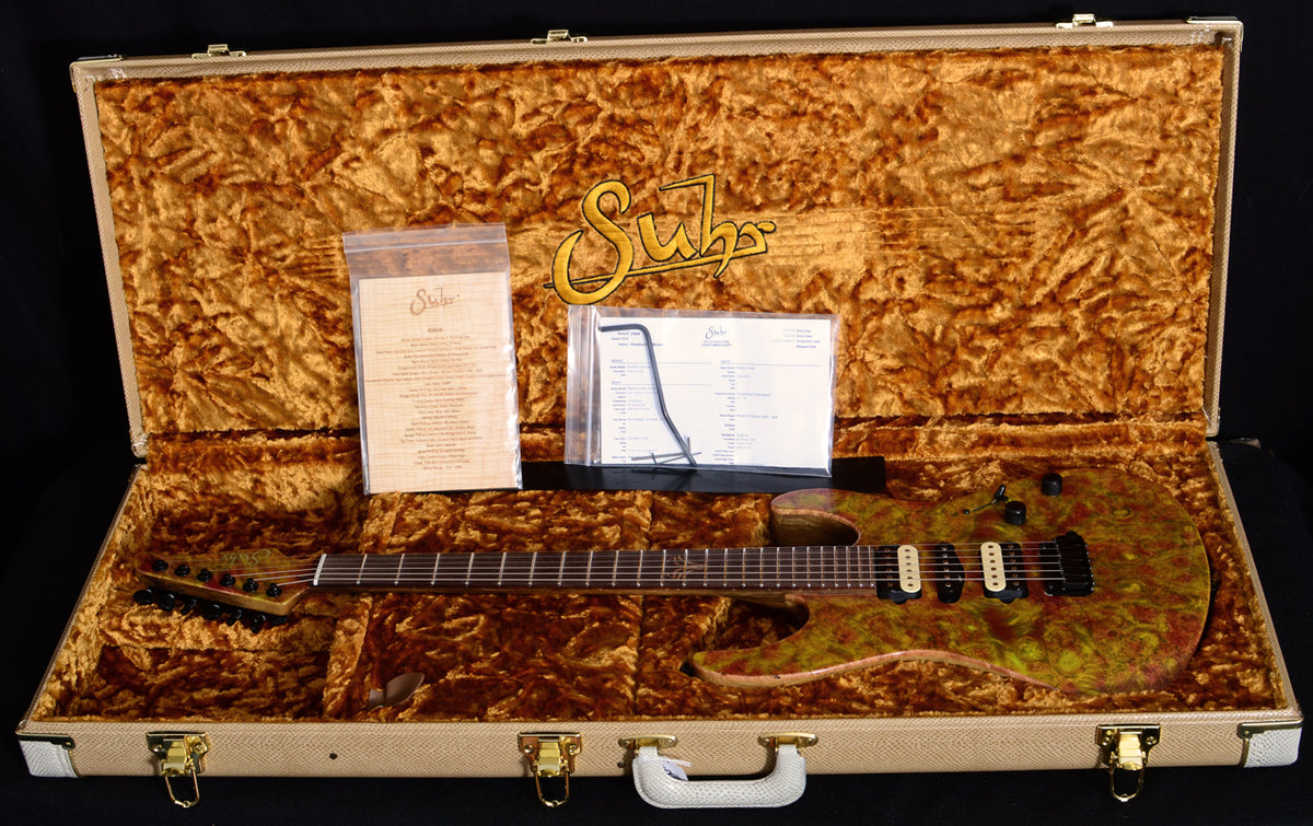 Used Suhr 2014 Collection Modern Set Neck Trans Algae