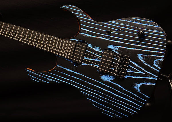 Mayones Duvell Elite Gothic 6 Black With Blue-Brian's Guitars