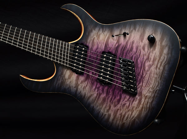 Mayones Duvell Elite 7 VF Galaxy Eye Purple Burst-Brian's Guitars