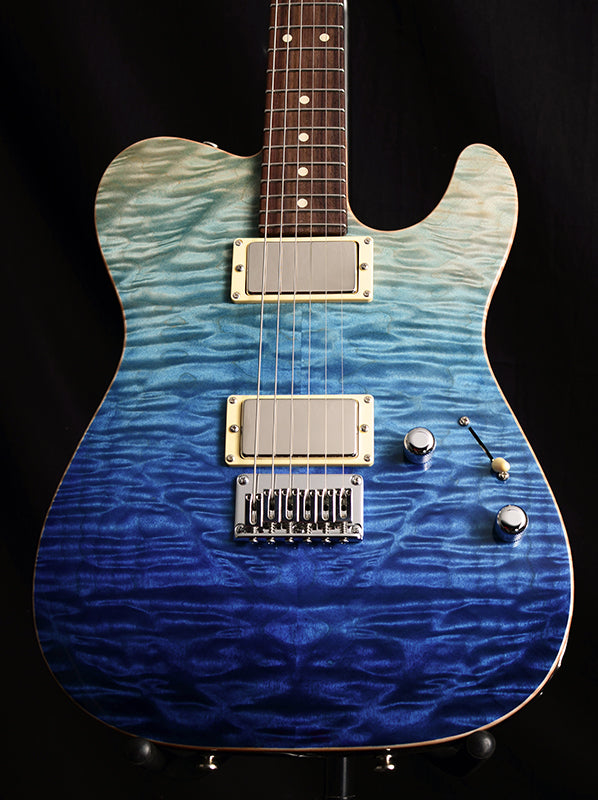 Tom Anderson Cobra Blue Wipeout-Brian's Guitars