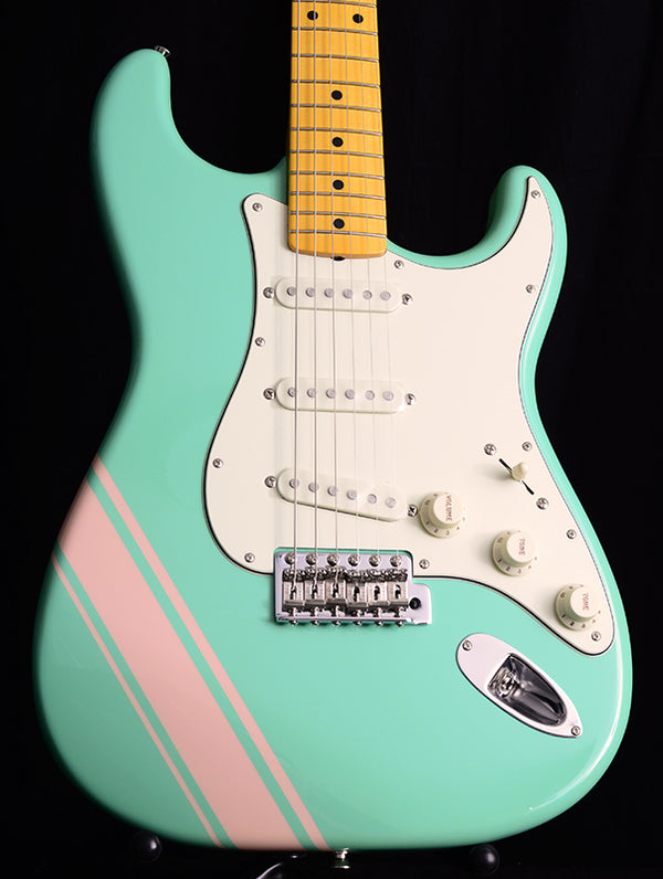 Fender Traditional '50s Stratocaster Surf Green With Shell Pink Stripes-Brian's Guitars