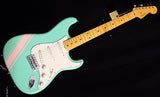 Fender Traditional '50s Stratocaster Surf Green With Shell Pink Stripes-Brian's Guitars