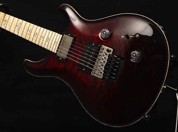 Paul Reed Smith Wood Library Custom 24 Floyd Brian's Limited Fire Red Black Fade Smokeburst-Brian's Guitars