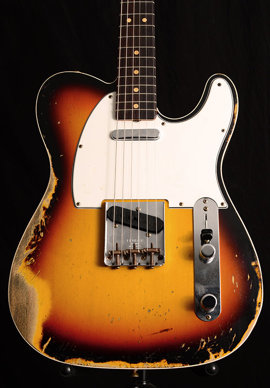 Fender Custom Shop 1964 Telecaster Custom Heavy Relic Faded 3 Tone Sunburst-Electric Guitars-Brian's Guitars