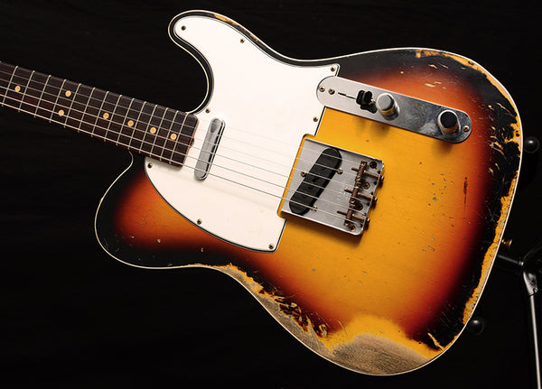 Fender Custom Shop 1964 Telecaster Custom Heavy Relic Faded 3 Tone Sunburst-Brian's Guitars