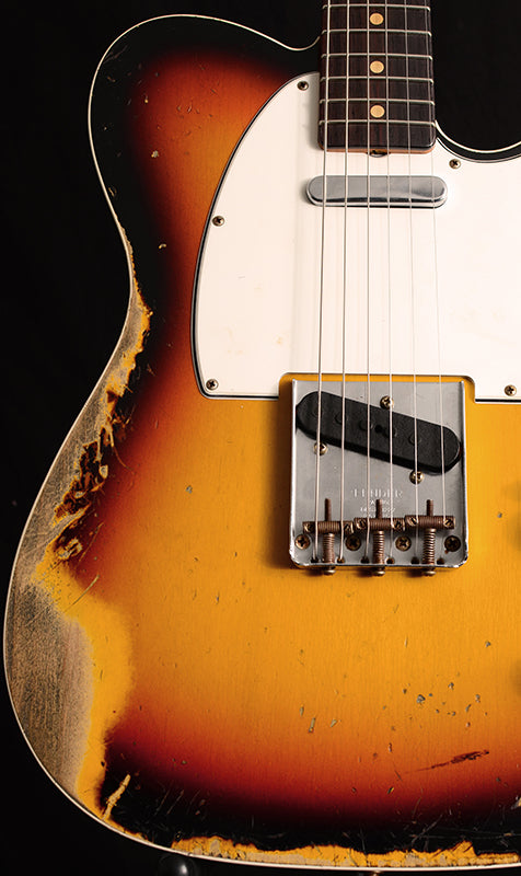 Fender Custom Shop 1964 Telecaster Custom Heavy Relic Faded 3 Tone Sunburst-Brian's Guitars