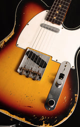 Fender Custom Shop 1964 Telecaster Custom Heavy Relic Faded 3 Tone Sunburst-Brian's Guitars