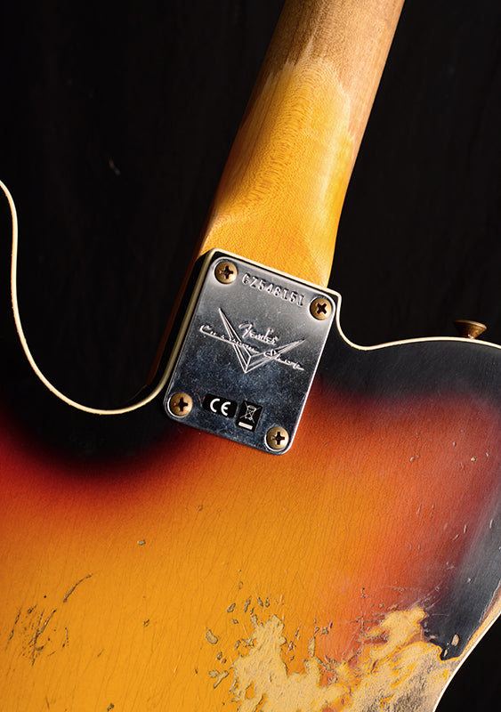 Fender Custom Shop 1964 Telecaster Custom Heavy Relic Faded 3 Tone Sunburst-Brian's Guitars