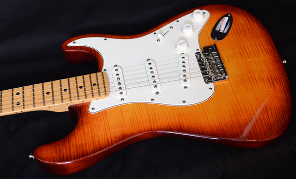 Used Fender American Select Stratocaster Dark Cherry Burst-Brian's Guitars