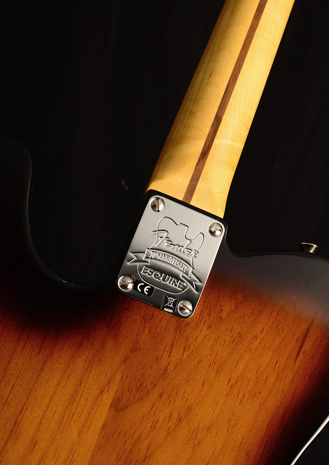 Fender 70th Anniversary Esquire Maple Neck 2 Color Sunburst-Electric Guitars-Brian's Guitars