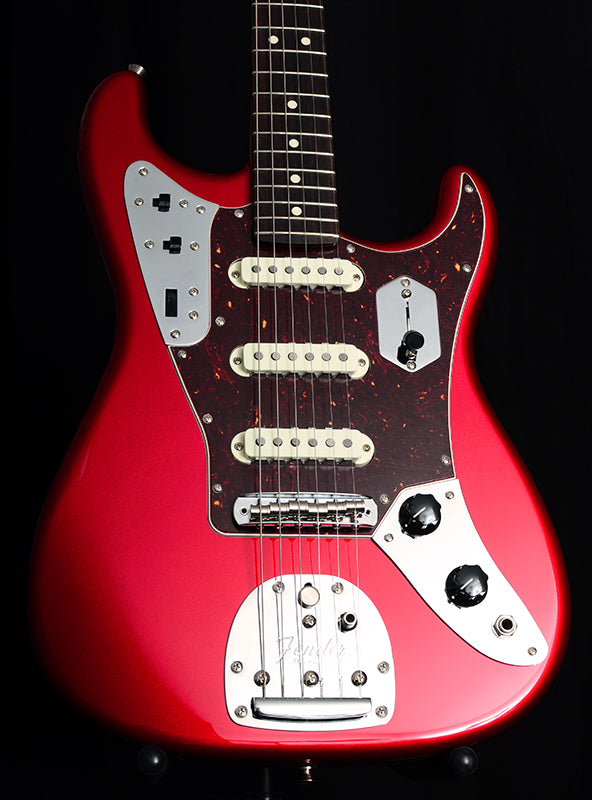 Fender Parallel Universe Jaguar Stratocaster Electric Guitar Candy Apple Red-Brian's Guitars