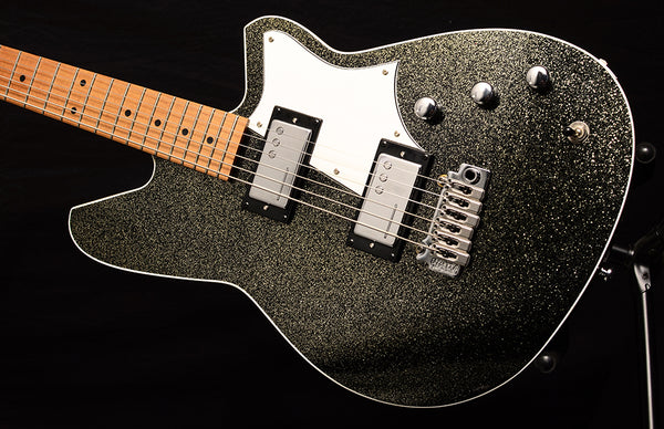 Used Reverend Descent HC90 Baritone Black Sparkle Limited-Brian's Guitars