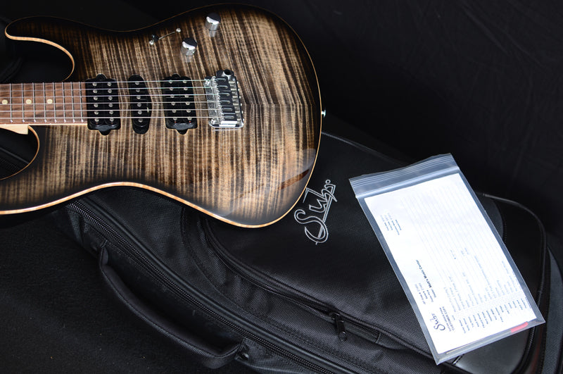 Used Suhr Modern Pro Trans Charcoal Burst