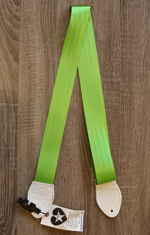 Souldier Plain Seatbelt Guitar Strap - Lime-Accessories-Brian's Guitars