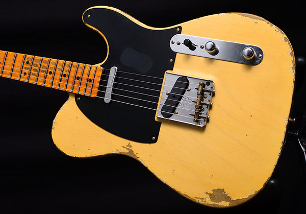 Fender Custom Shop '51 Nocaster Heavy Relic Faded Nocaster Blonde-Brian's Guitars