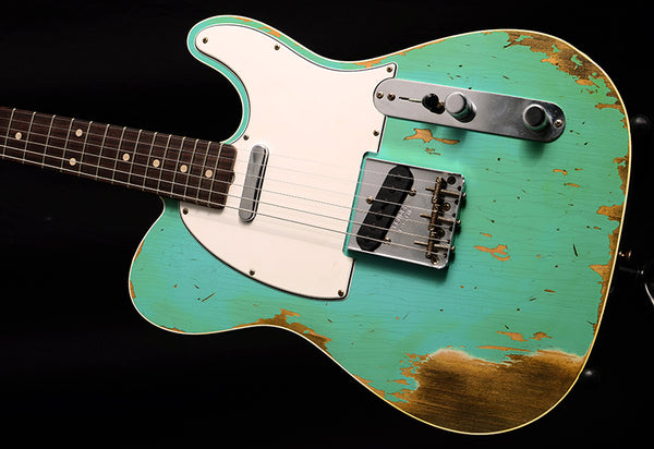 Fender Custom Shop 1960 Telecaster Custom Heavy Relic Seafoam Green-Electric Guitars-Brian's Guitars