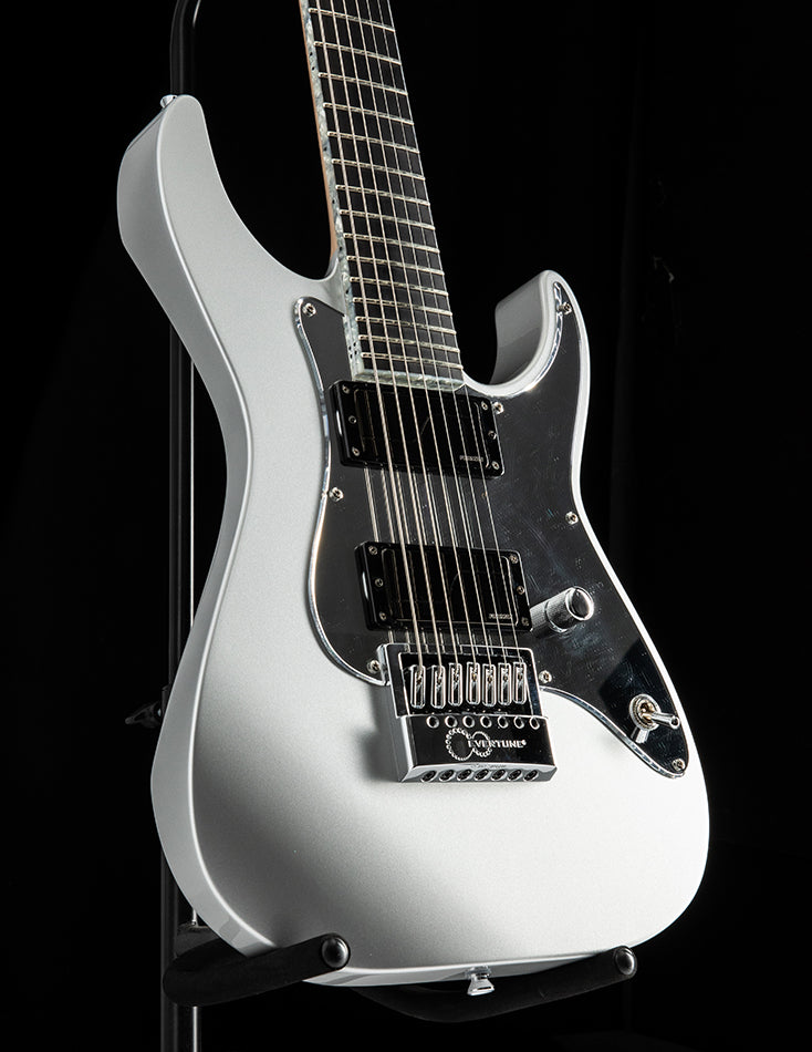 String Sig Used ESP Custom Shop Ken Susi M-II 7 String Prototype Silver Metallic