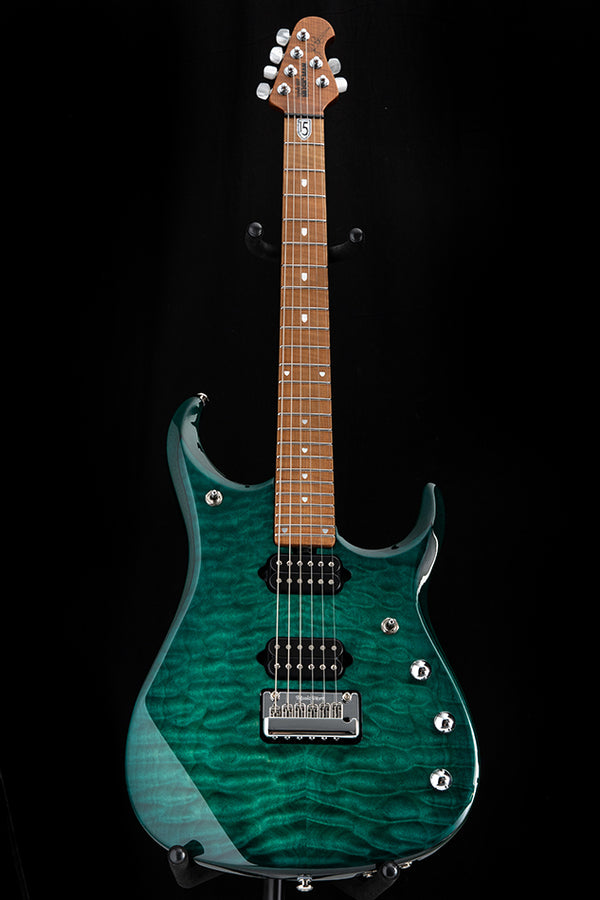 Used Ernie Ball Music Man JP-15 Teal Burst Quilt