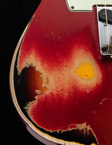 Used Fender Custom Shop 1963 Telecaster Relic Candy Apple Red Over 3 Tone Sunburst