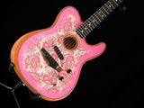 Used Fender Limited Edition Acoustasonic Telecaster Pink Paisley