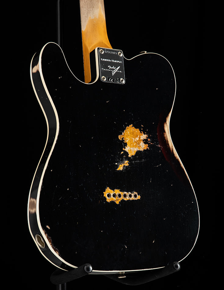 Fender Custom Shop 1965 Telecaster Custom Relic Aged Black Over 3 Tone Sunburst