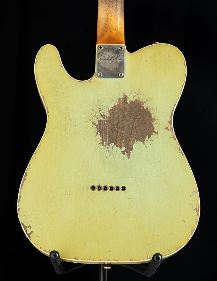 Used Fender Custom Shop '62 Telecaster Custom Heavy Relic Surf Green Masterbuilt By Dale Wilson