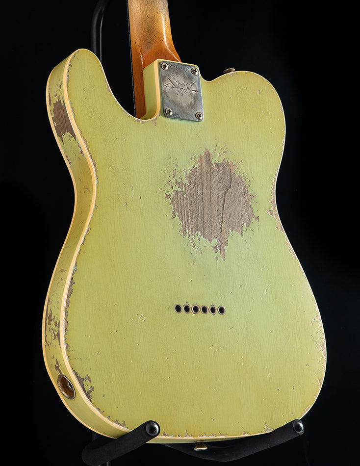 Used Fender Custom Shop '62 Telecaster Custom Heavy Relic Surf Green Masterbuilt By Dale Wilson