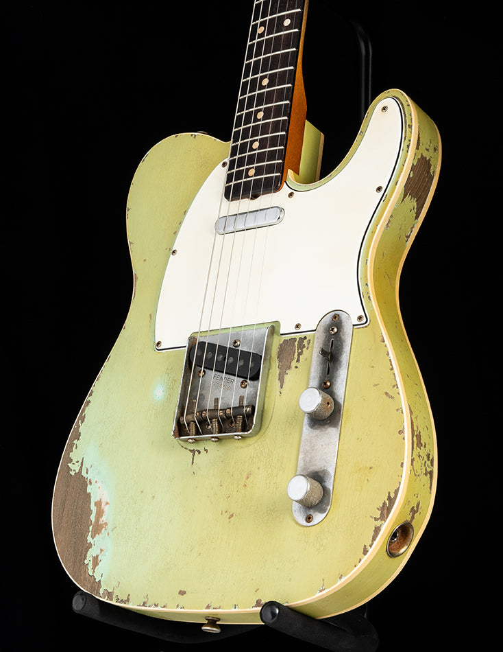 Used Fender Custom Shop '62 Telecaster Custom Heavy Relic Surf Green Masterbuilt By Dale Wilson