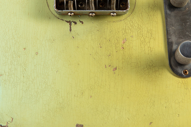 Used Fender Custom Shop '62 Telecaster Custom Heavy Relic Surf Green Masterbuilt By Dale Wilson