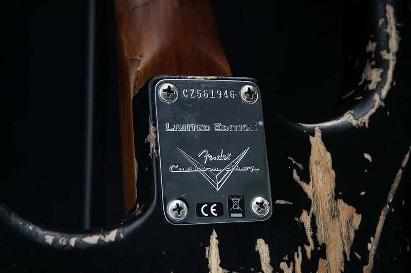 Fender Custom Shop Poblano Stratocaster Super Heavy Relic Aged Black LTD