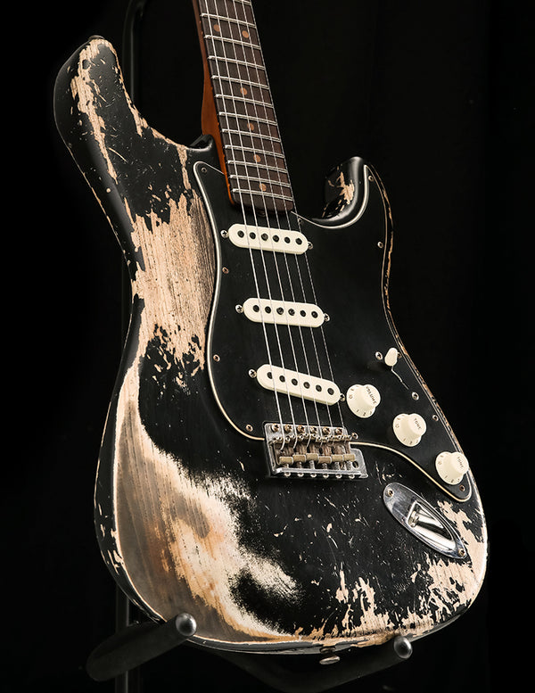 Fender Custom Shop Poblano Stratocaster Super Heavy Relic Aged Black LTD