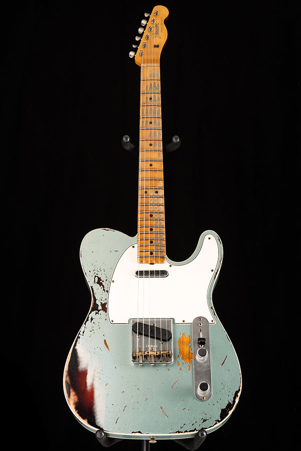 Fender Custom Shop 1965 Telecaster Custom Relic Aged Firemist Silver Over 3 Tone Sunburst