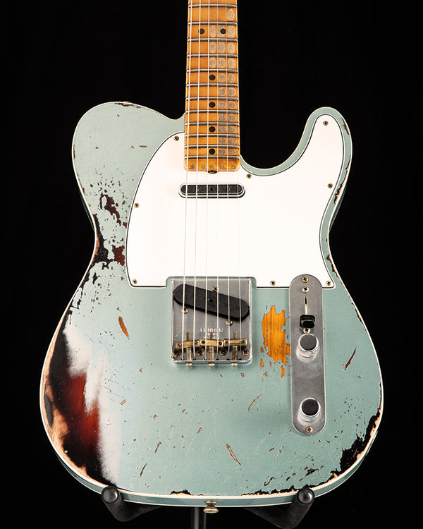 Fender Custom Shop 1965 Telecaster Custom Relic Aged Firemist Silver Over 3 Tone Sunburst