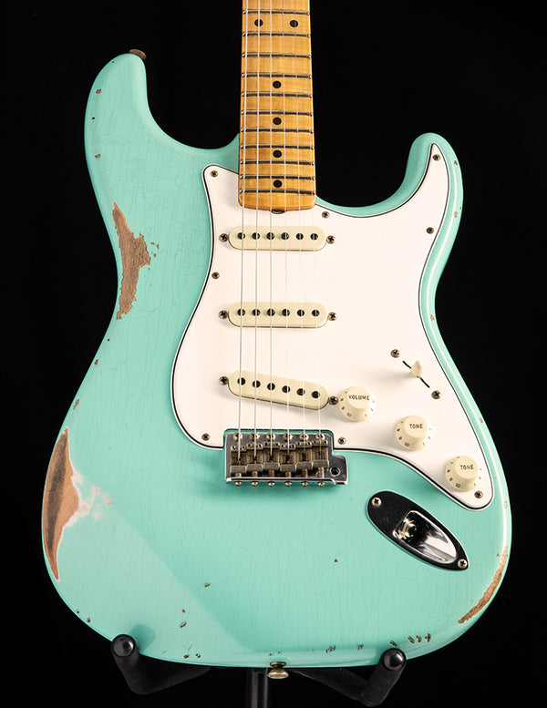 Used Fender Custom Shop Limited Edition Tomatillo Stratocaster Relic Super Faded Sea Foam Green