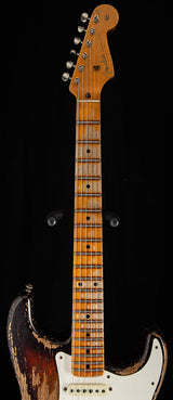 Used Fender Custom Shop Red Hot Stratocaster Super Heavy Relic Faded Chocolate 3-Tone Sunburst