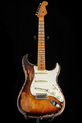 Used Fender Custom Shop Red Hot Stratocaster Super Heavy Relic Faded Chocolate 3-Tone Sunburst